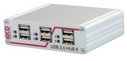 USB hub 6-port, switchable, 2 control inputs 